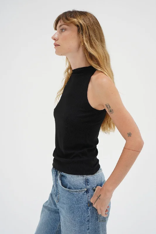 Sabine Double Layer Tank - Black