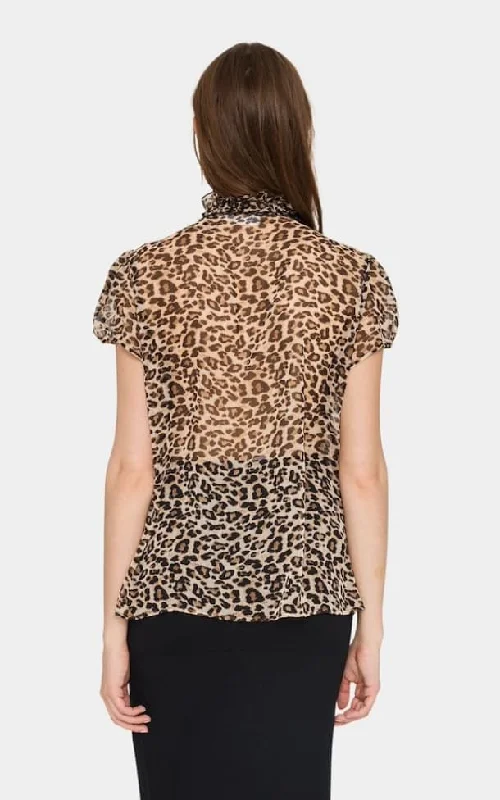 Saint Tropez- Lilja Blouse in Leo Print