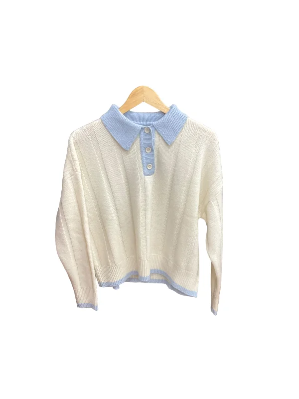 Sweater By Clothes Mentor In Cream, Size: S