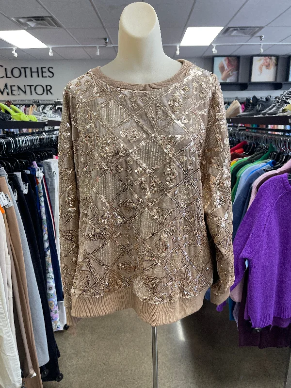 Sweater By Clothes Mentor In Sequin, Size: L