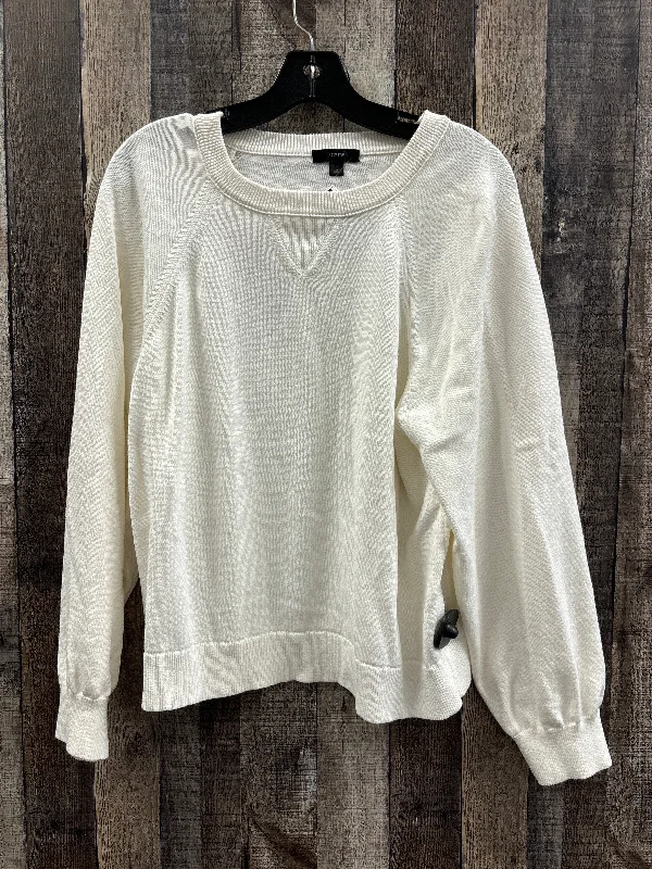 Sweater By J. Crew In White, Size: L