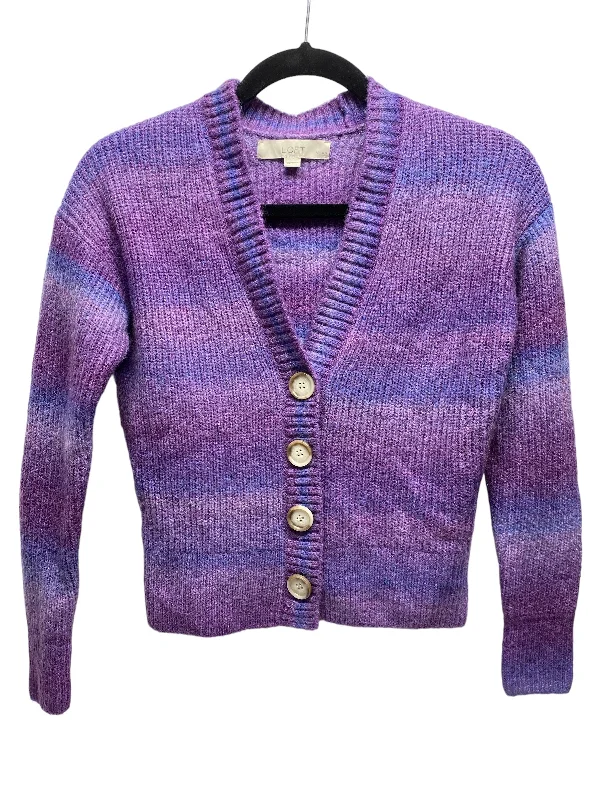 Sweater By Loft In Purple, Size: Xs