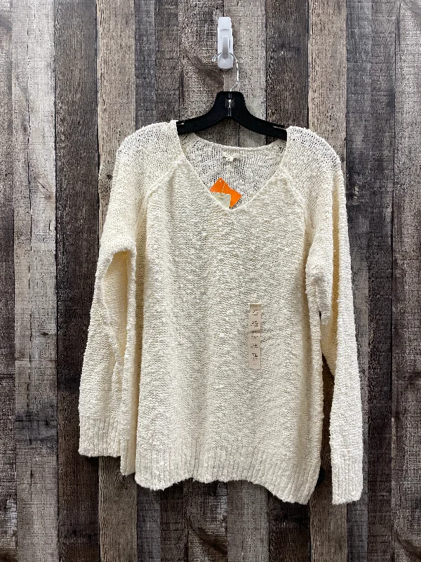 Sweater By Sonoma In Cream, Size: Xl