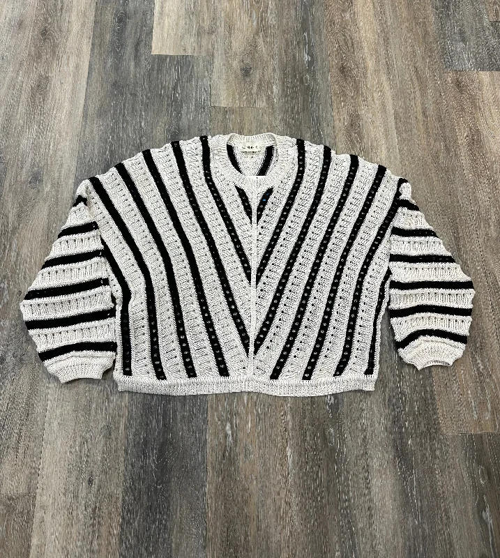 Sweater By The Nines In Striped Pattern, Size: L