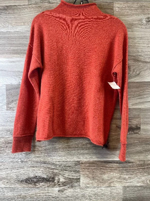 Sweater Cashmere By Tahari By Arthur Levine In Orange, Size: S