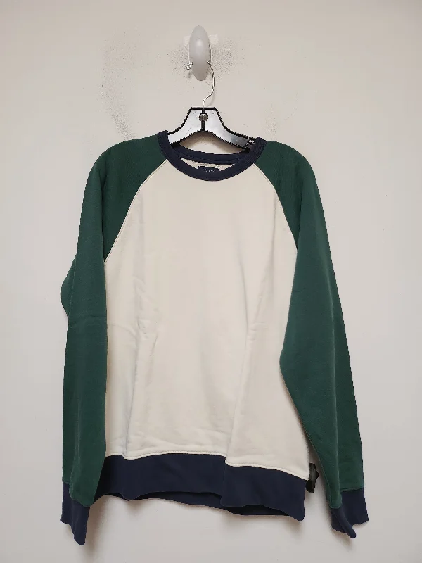 Sweatshirt Crewneck By J. Crew In Cream, Size: L