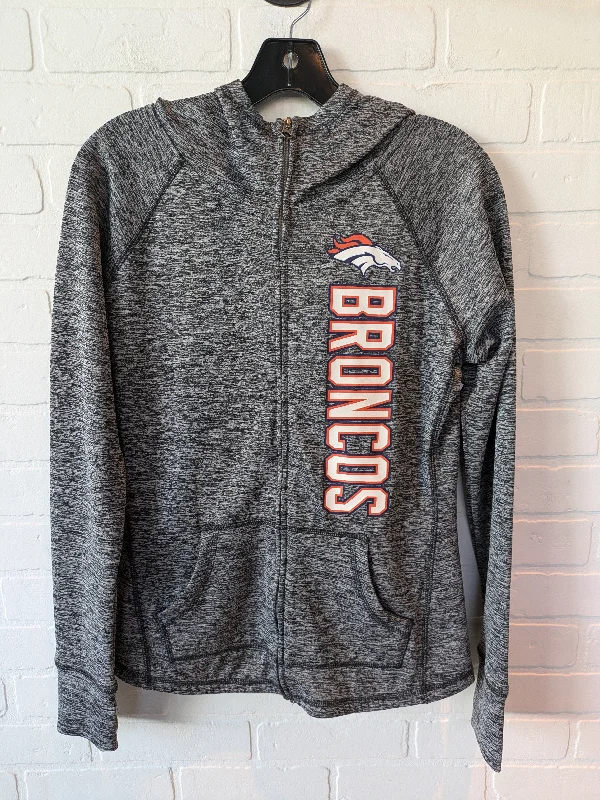 Sweatshirt Hoodie By Nfl In Grey, Size: S