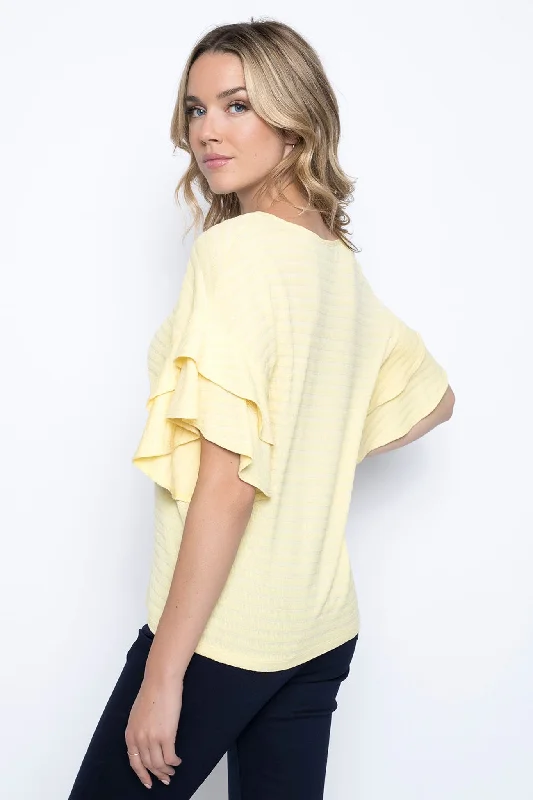 Tiered Ruffle Sleeve Top