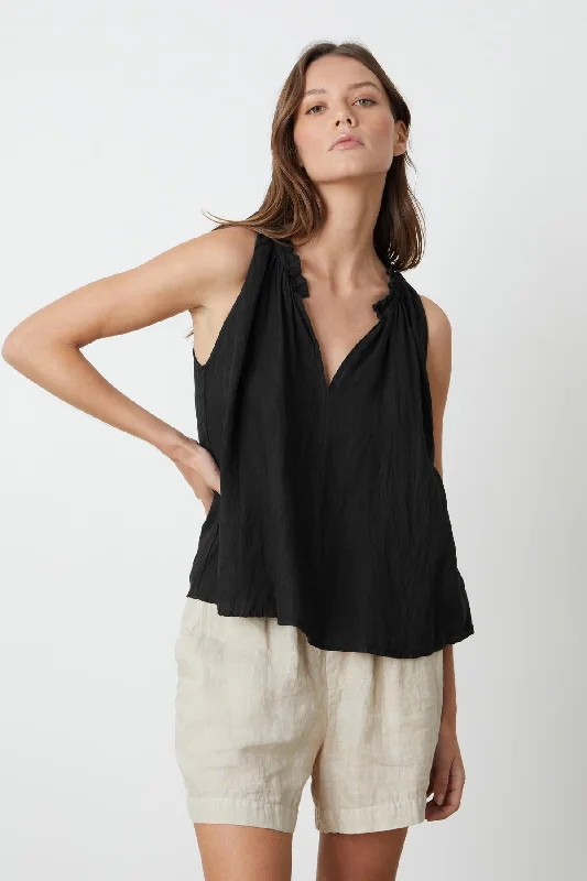 BLACK-WOVLINEN / x-small