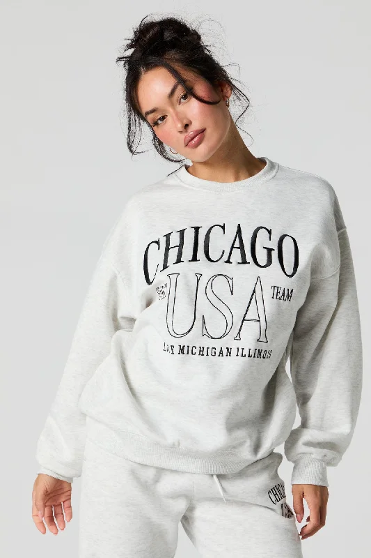 Destination Embroidered Fleece Sweatshirt