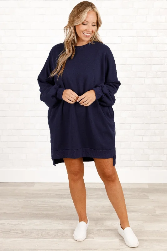 Always In Style Tunic, Navy