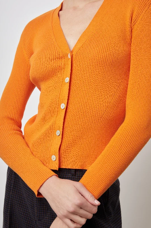 BEAU CARDIGAN - TANGERINE