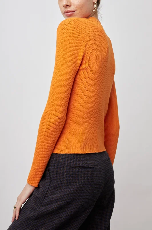 BEAU CARDIGAN - TANGERINE