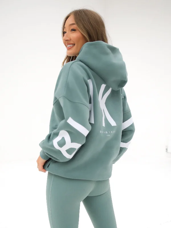 Isabel Oversized Hoodie - Sage Green