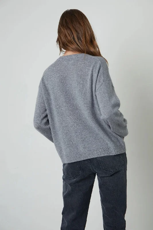 Brynne Cashmere Classics Top (Heather Grey)