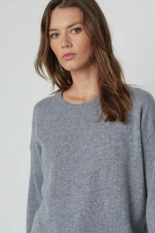 Brynne Cashmere Classics Top (Heather Grey)