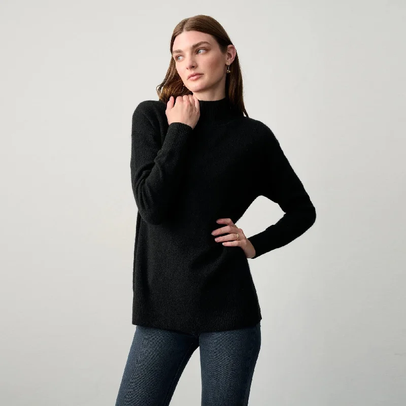 Cashmere Easy Standneck (Black)