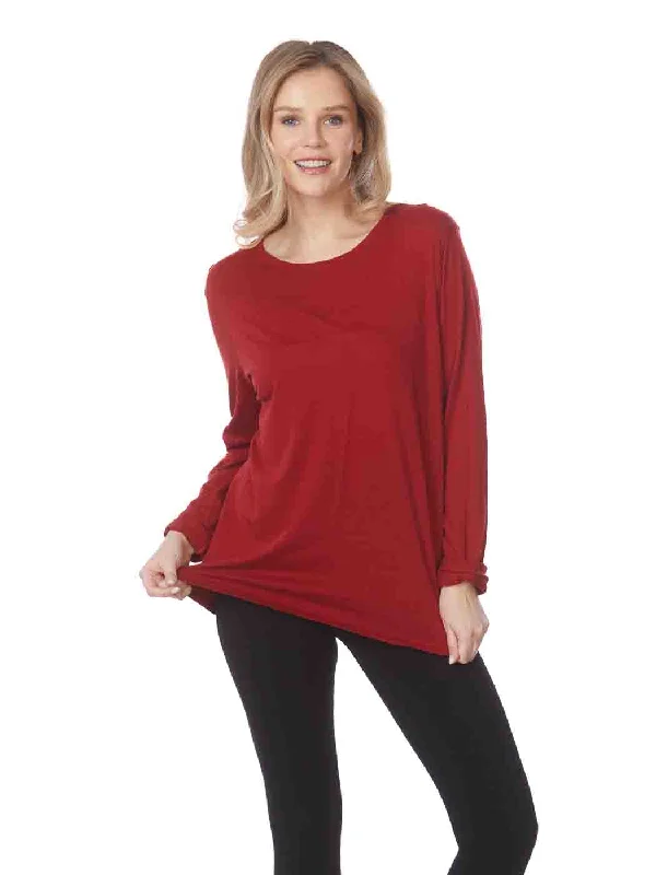 Tianello TENCEL™  Knit Long Sleeve ""MASHA"" Tee Shirt