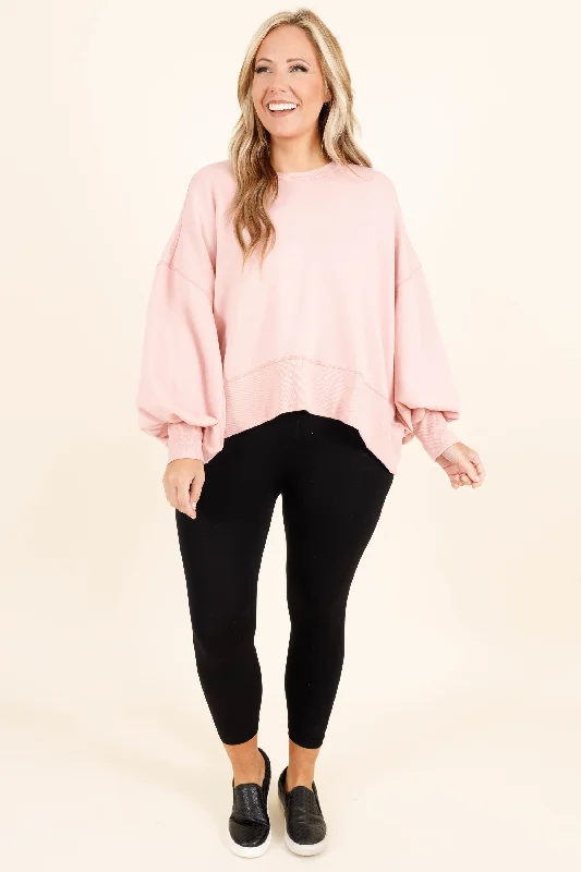 Freedom To Feel Pullover, Cream Mauve