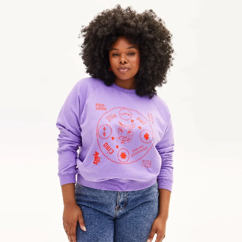 Icon Print Sweatshirt (Jacaranda)