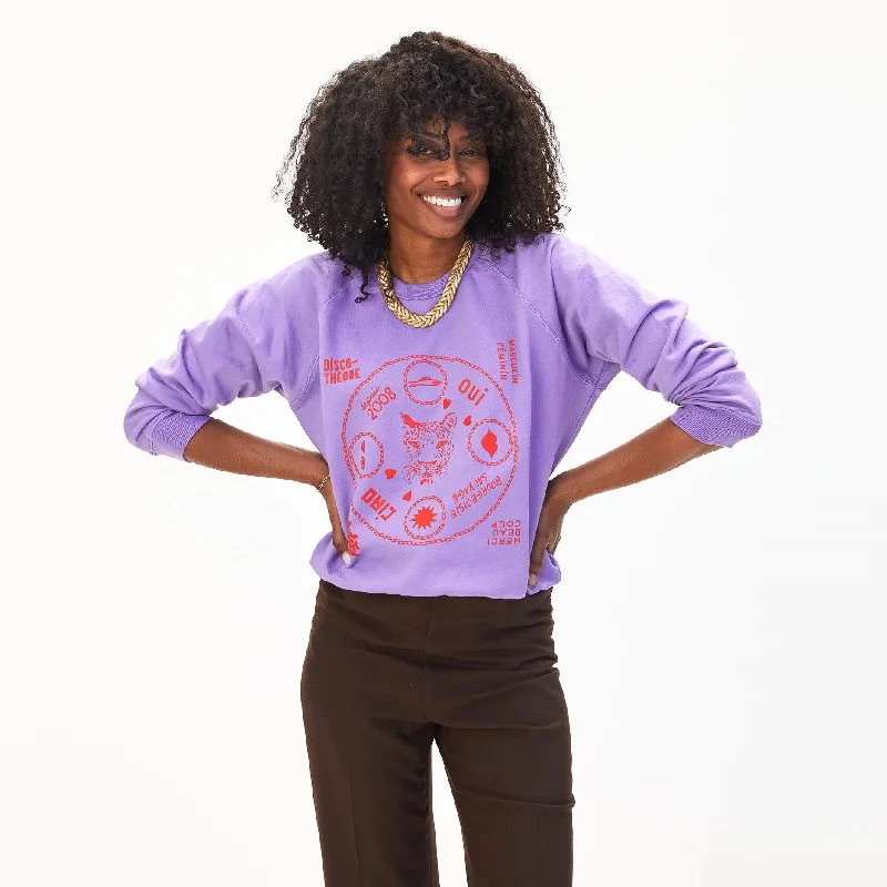 Icon Print Sweatshirt (Jacaranda)