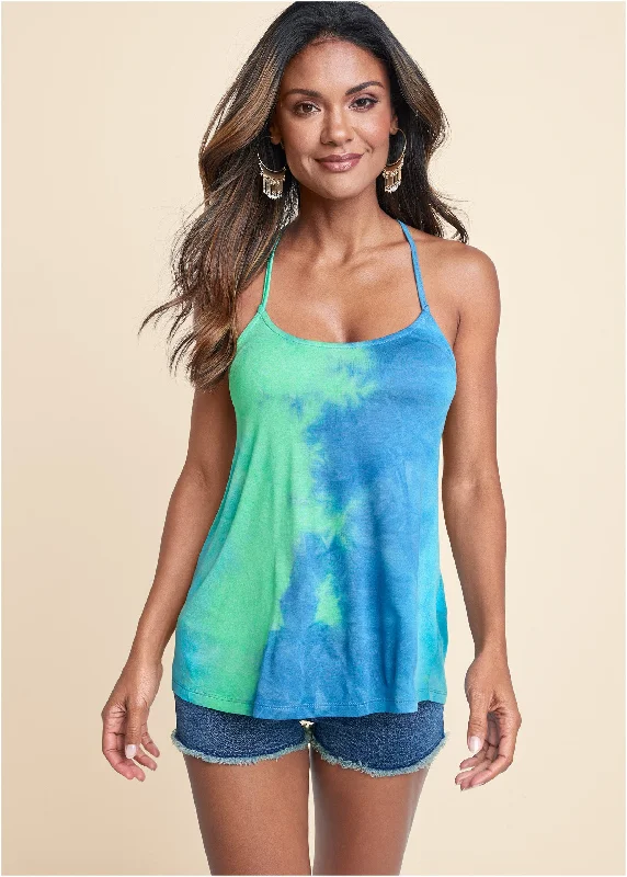 Strappy tank - Blue Multi