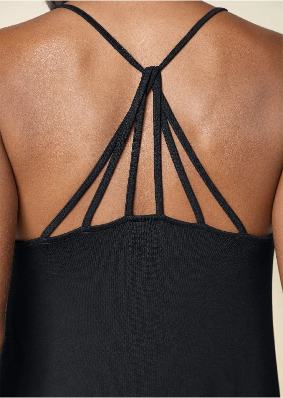 Back detail top - Black