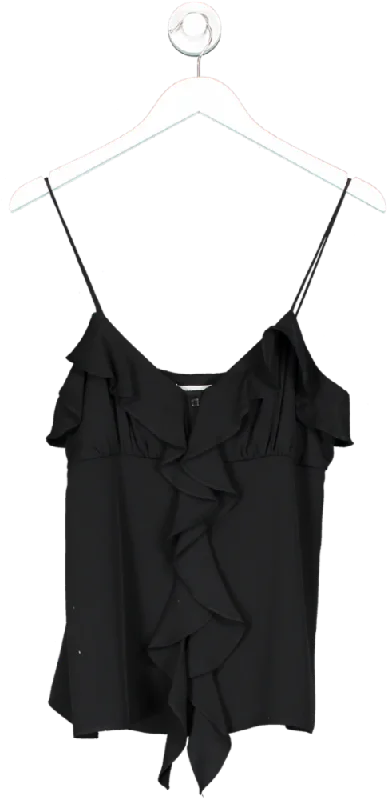 Milly Black Ruffle Camisole UK S