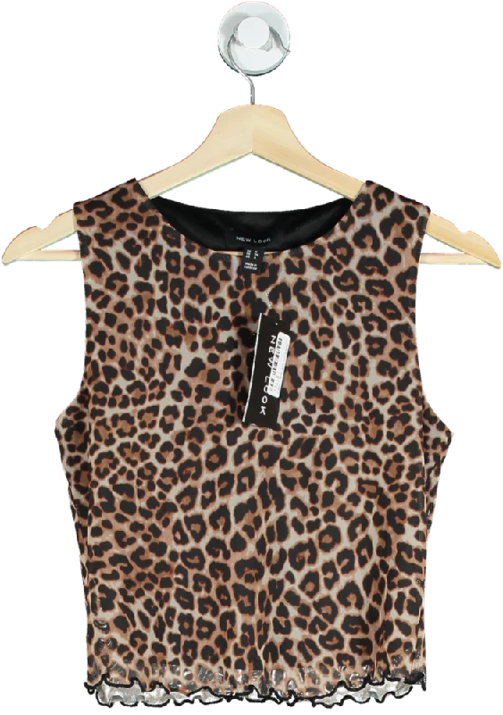 New Look Animal Print Top UK 8