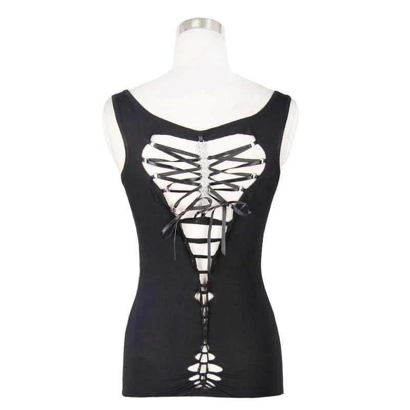 Women's Sleeveless Punk Top