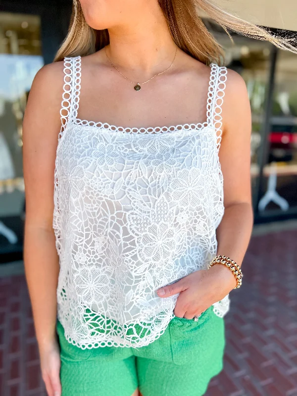 Sweet Duet Lace Cami Top