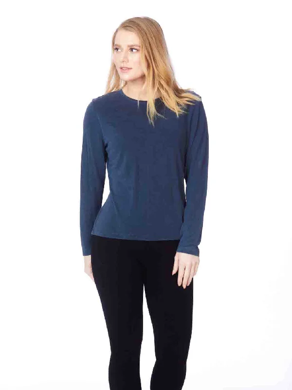 Tianello TENCEL™  Knit Long Sleeve Tee Shirt