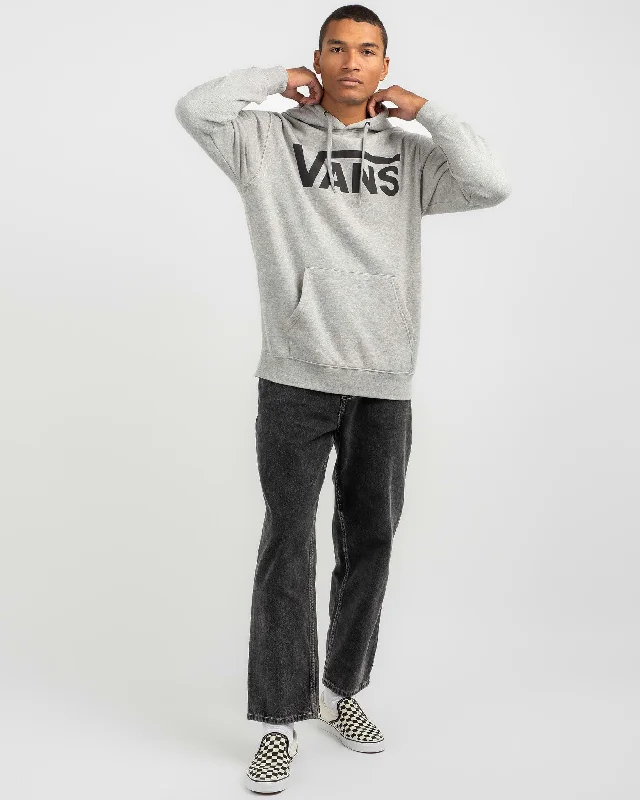 Vans Mens Classic III PO Hoodie Cement Heather/Black