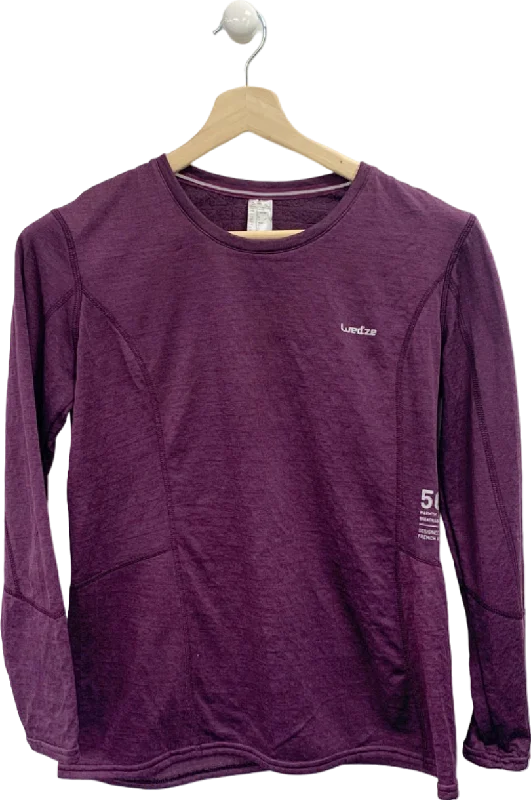 Wed'ze Purple Long Sleeve Breathable Top UK L