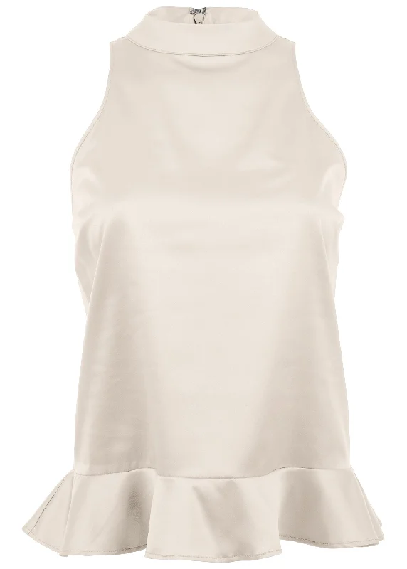 Peplum top - Off White